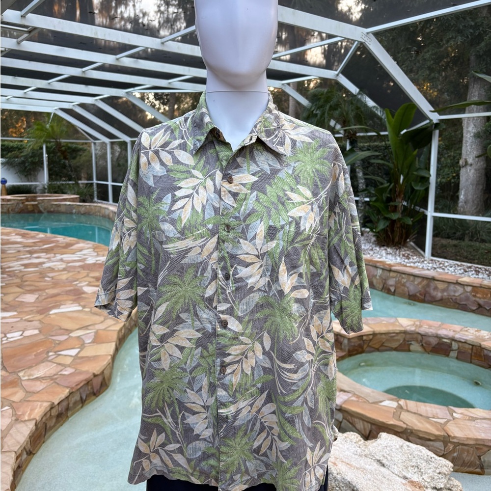 Tori Richard Tropical Print Button-Up Shirt